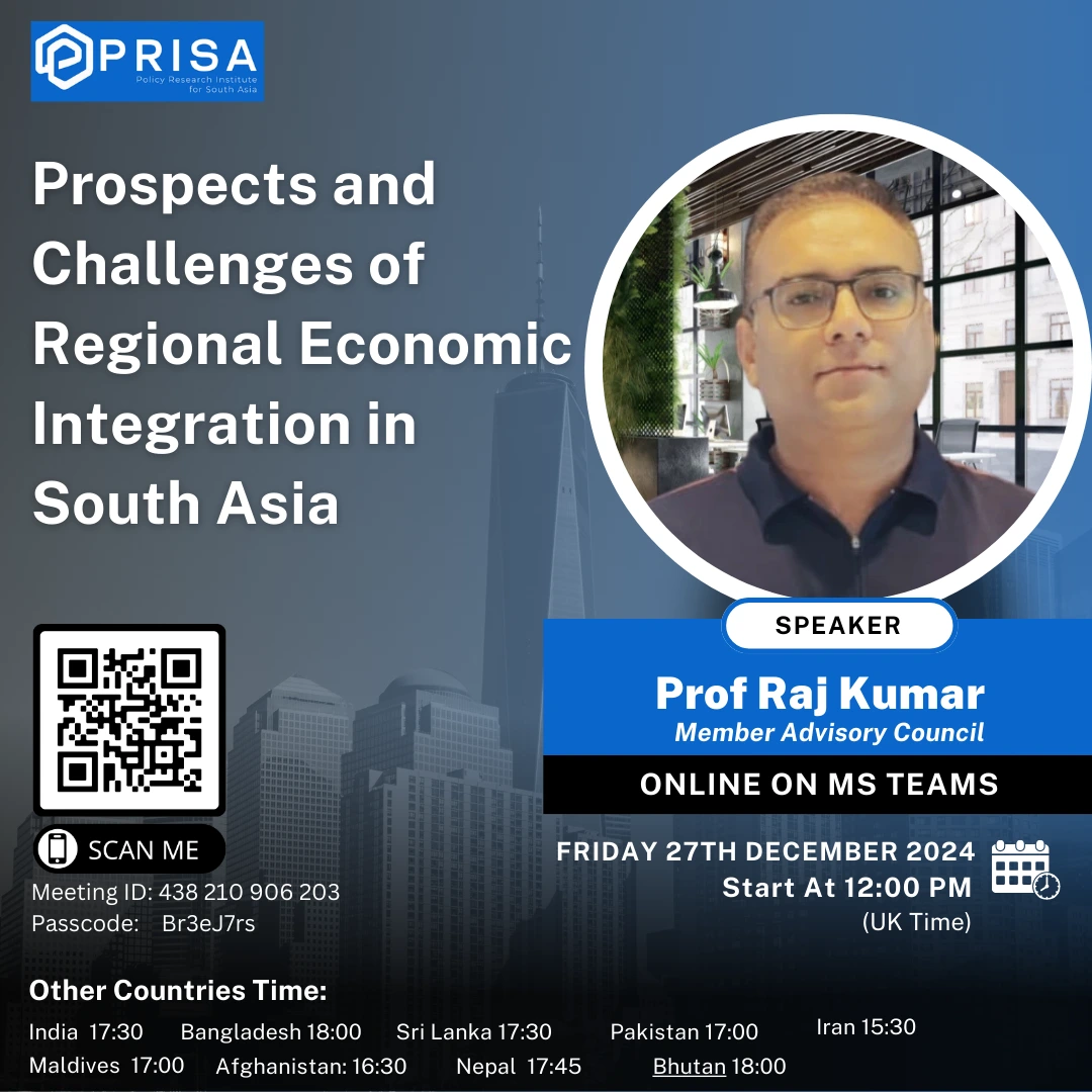Prospects and Challenges of Regional Economic Integration in South Asia